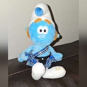 Blue and White Plush Toy
